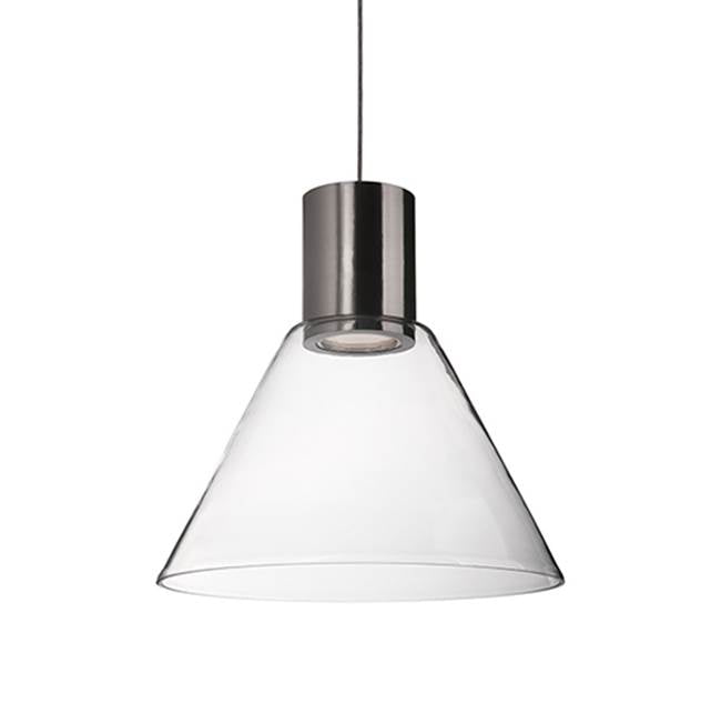 Kuzco Vanier 11-in Brushed Nickel Led Pendant