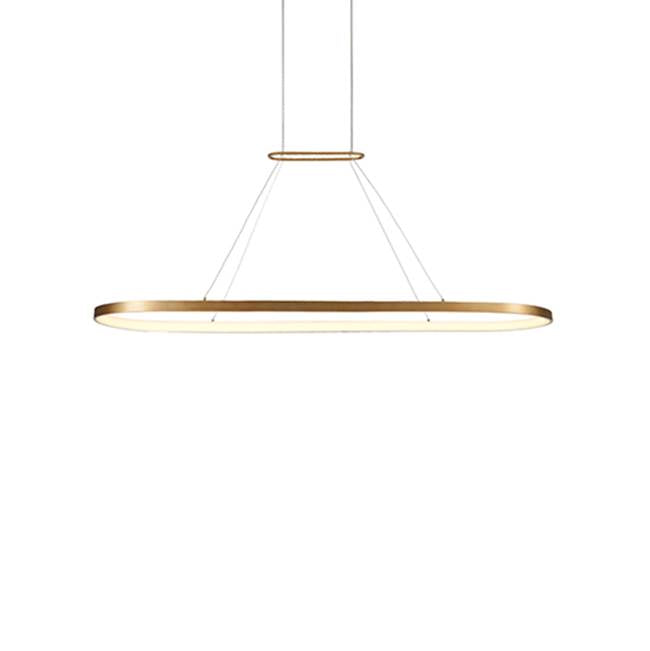 Kuzco Eerie 47-in Antique Brass Led Pendant