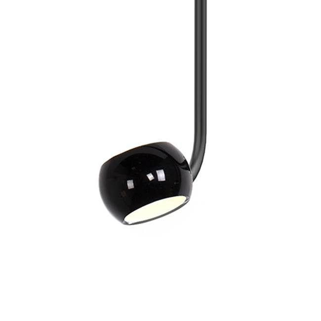 Kuzco Flux Gloss Black Led Pendant