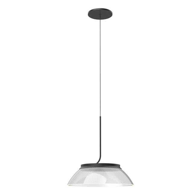 Kuzco Magellan 12-in Black/clear Acrylic Light Guide Led Pendant
