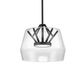 Kuzco Deco 12-in Clear/brushed Gold Led Pendant