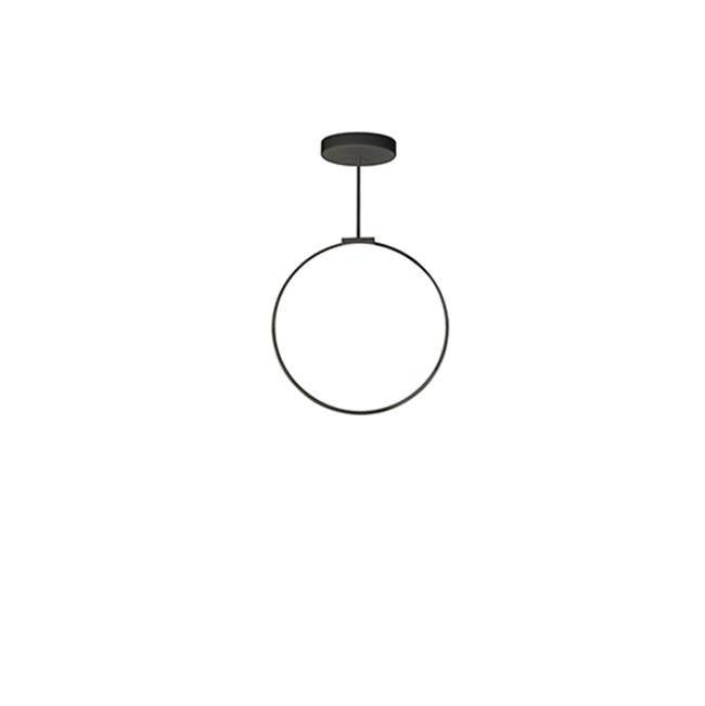Kuzco Cirque 24-in Black Led Pendant