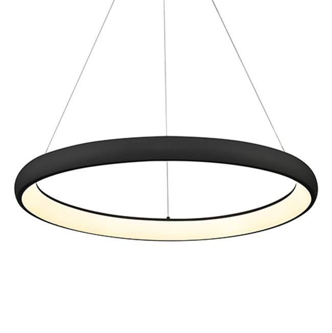 Kuzco Cortana 32-in Black Led Pendant