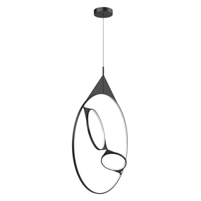 Kuzco Serif 36-in Black Led Pendant