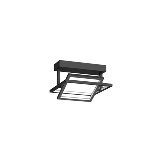 Kuzco Mondrian Black Led Semi Flush Mount