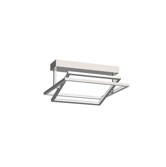 Kuzco Mondrian 16-in Black Led Semi Flush Mount