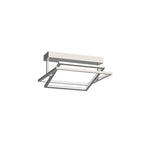 Kuzco Mondrian 16-in Black Led Semi Flush Mount