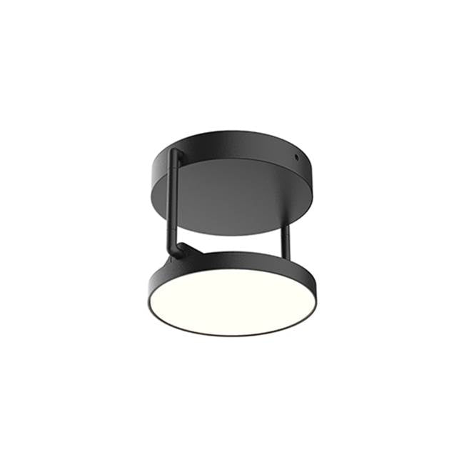 Kuzco Novel 5-in Black Led Semi Flush Mount