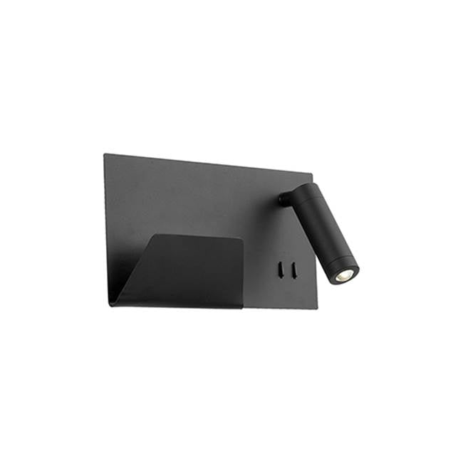 Kuzco Dorchester 11-in Black Led Wall Sconce