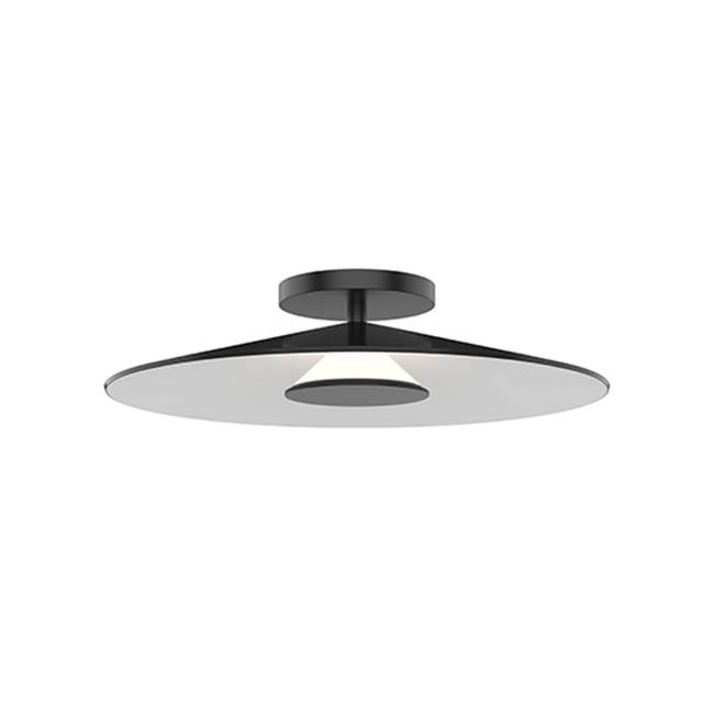 Kuzco Cruz 15-in Metal - Black/white Led Wall Sconce