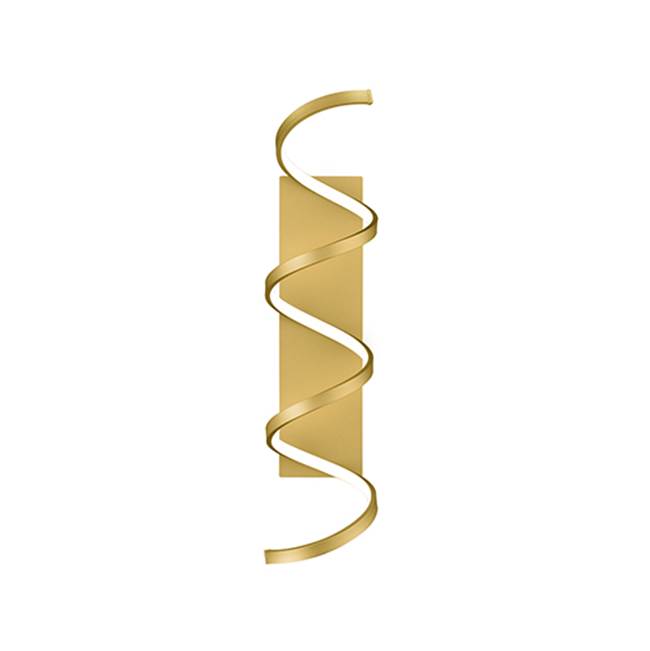 Kuzco Synergy 30-in Antique Brass Led Wall Sconce