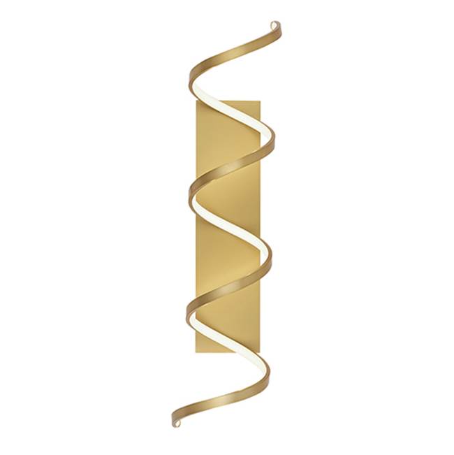 Kuzco Synergy 36-in Antique Brass Led Wall Sconce