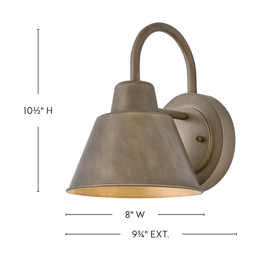 Lark 81220BU Burnished Bronze Small Gooseneck Barn Light Image 2