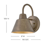 Lark 81220BU Burnished Bronze Small Gooseneck Barn Light Image 2