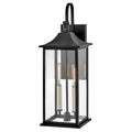 Lark 81594BK Black Medium Wall Mount Lantern Image 1