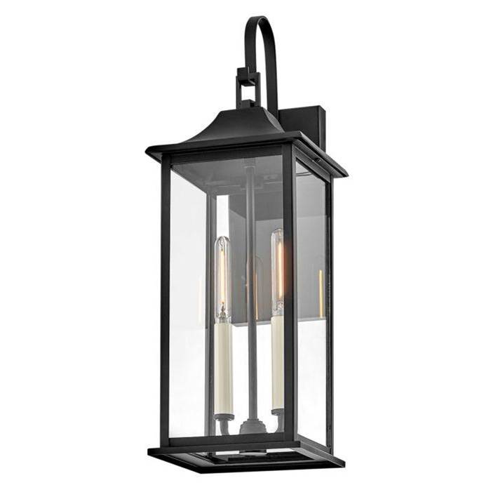 Lark 81594BK Black Medium Wall Mount Lantern Image 4