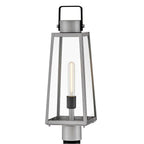 Lark 82001AL Antique Brushed Aluminum Large Post Mount Lantern Image 3