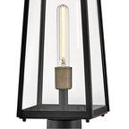 Lark 82001BK Black Large Post Mount Lantern Image 2