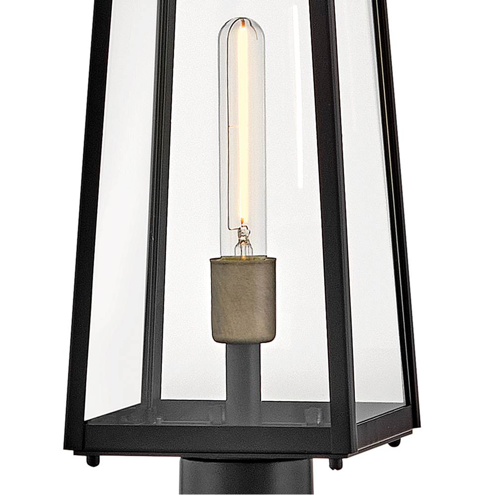 Lark 82001BK Black Large Post Mount Lantern Image 2