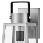 Lark 82004AL Antique Brushed Aluminum Medium Wall Mount Lantern Image 6