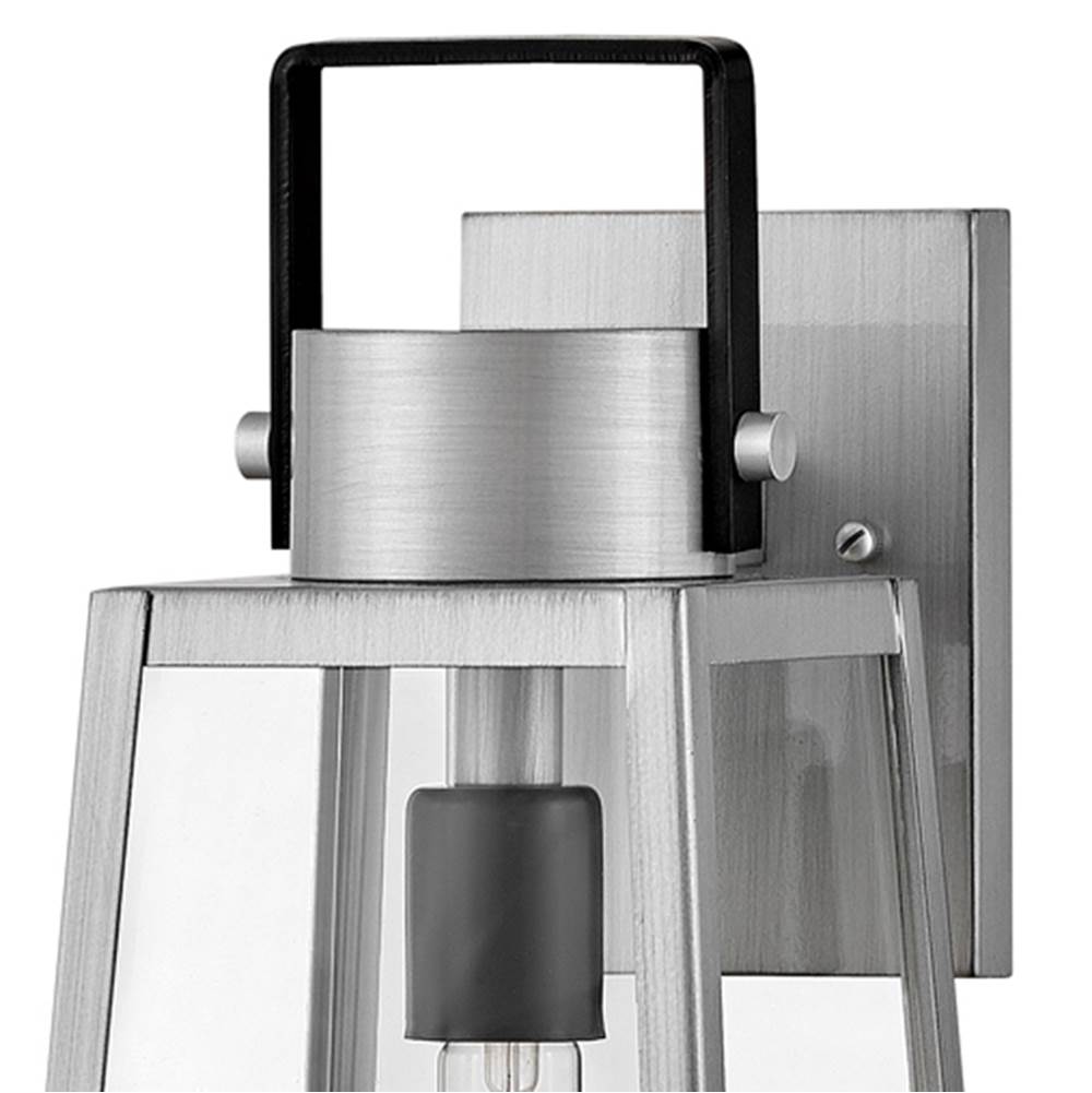 Lark 82004AL Antique Brushed Aluminum Medium Wall Mount Lantern Image 6