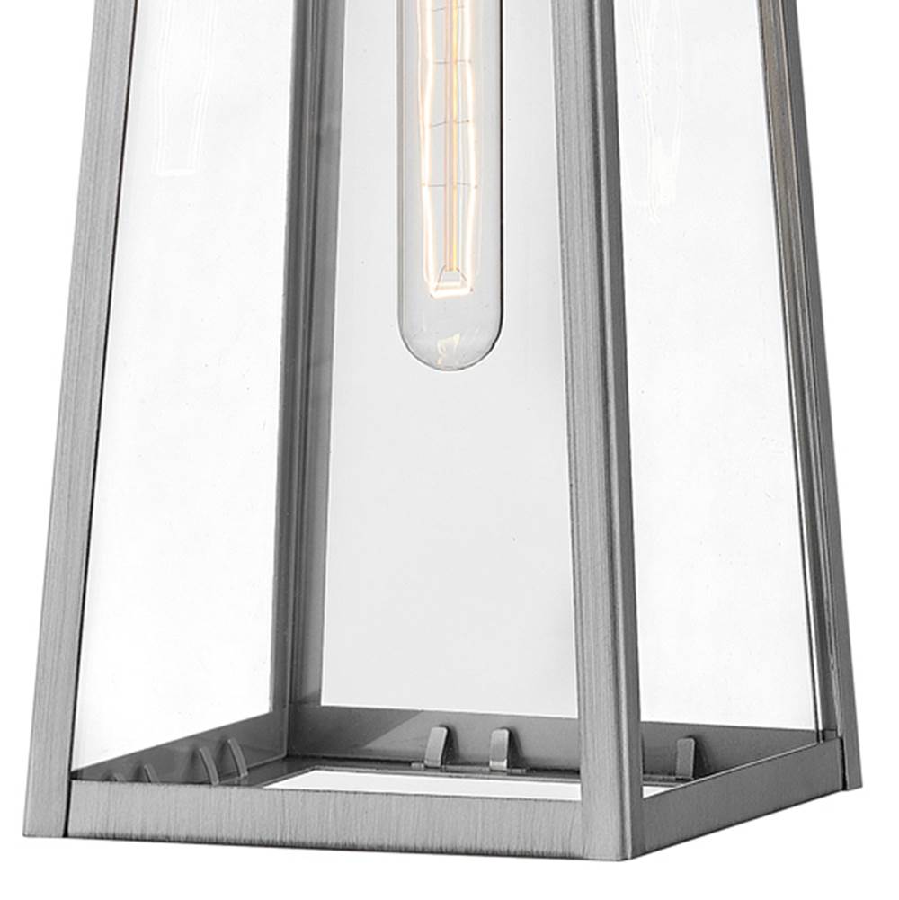 Lark 82004AL Antique Brushed Aluminum Medium Wall Mount Lantern Image 5