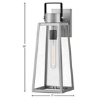 Lark 82004AL Antique Brushed Aluminum Medium Wall Mount Lantern Image 4