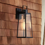 Lark 82004BK Black Medium Wall Mount Lantern Image 7