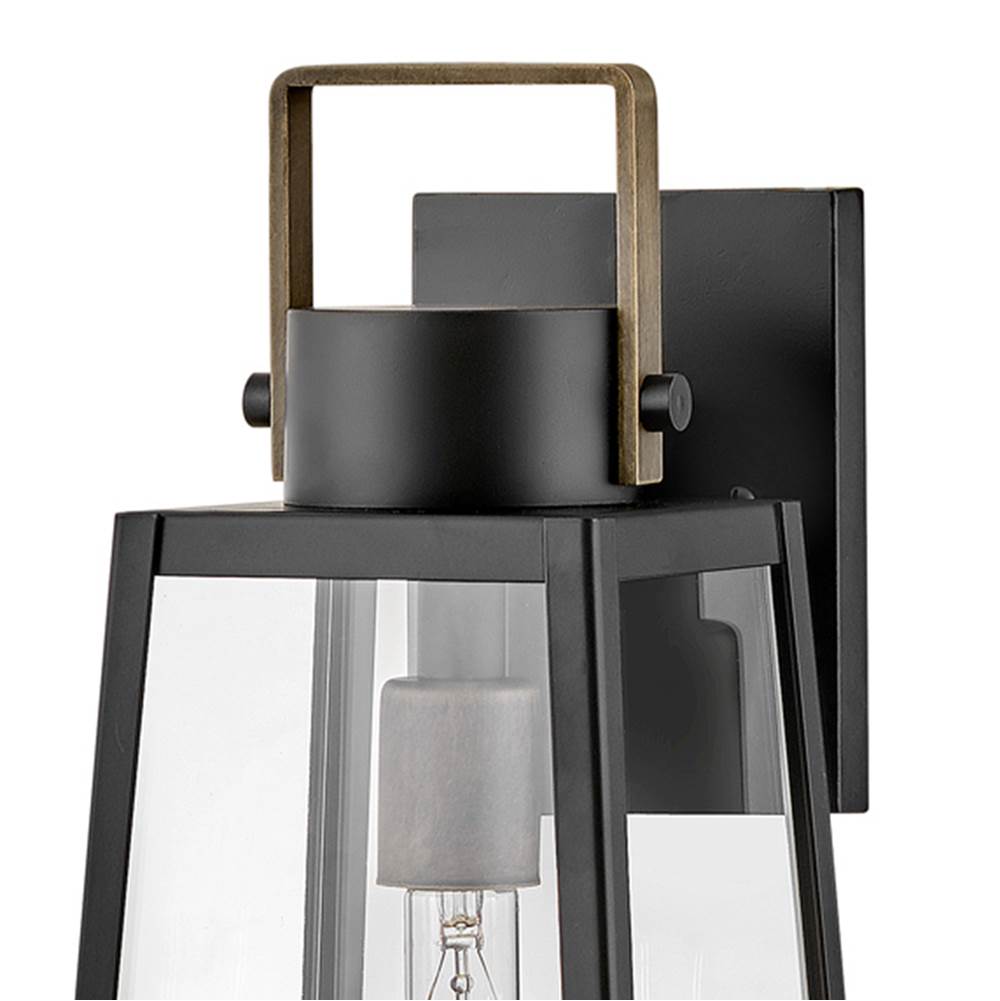 Lark 82004BK Black Medium Wall Mount Lantern Image 6