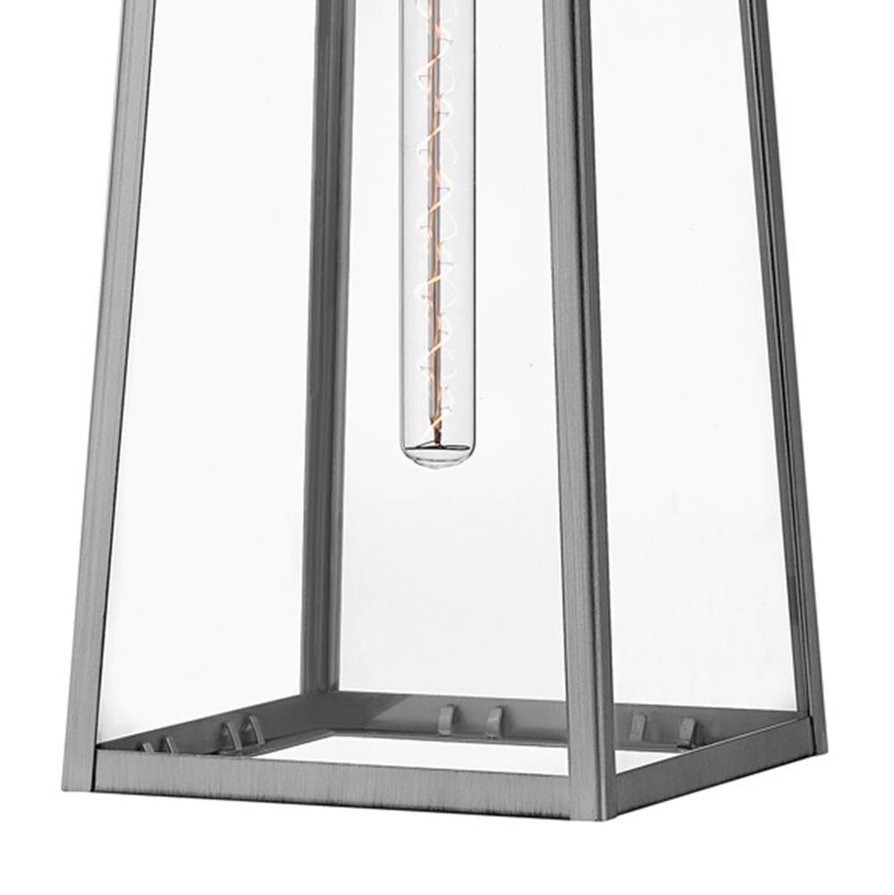 Lark 82005AL Antique Brushed Aluminum Large Wall Mount Lantern Image 6