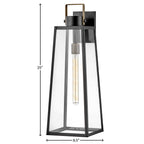 Lark 82005BK Black Large Wall Mount Lantern Image 6