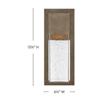 Lark 82010BU-LL Burnished Bronze Medium Wall Mount Lantern Image 2