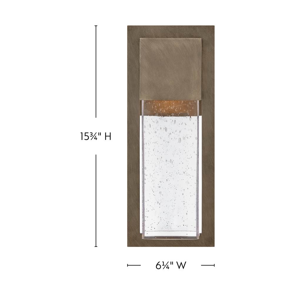 Lark 82010BU-LL Burnished Bronze Medium Wall Mount Lantern Image 2