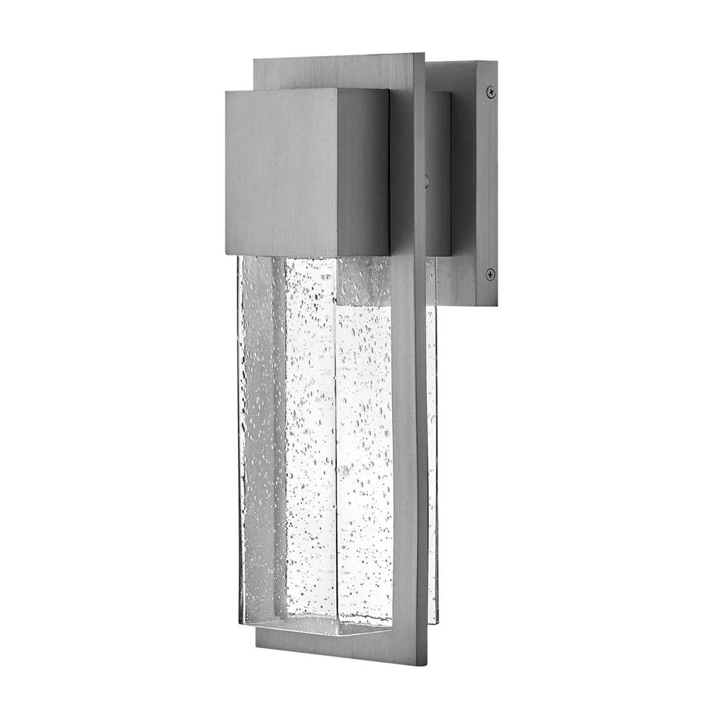 Lark 82010AL-LL Antique Brushed Aluminum Small Wall Mount Lantern Image 1