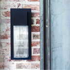 Lark 82014BK-LL Black Medium Wall Mount Lantern Image 4