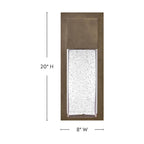 Lark 82014BU-LL Burnished Bronze Medium Wall Mount Lantern Image 2