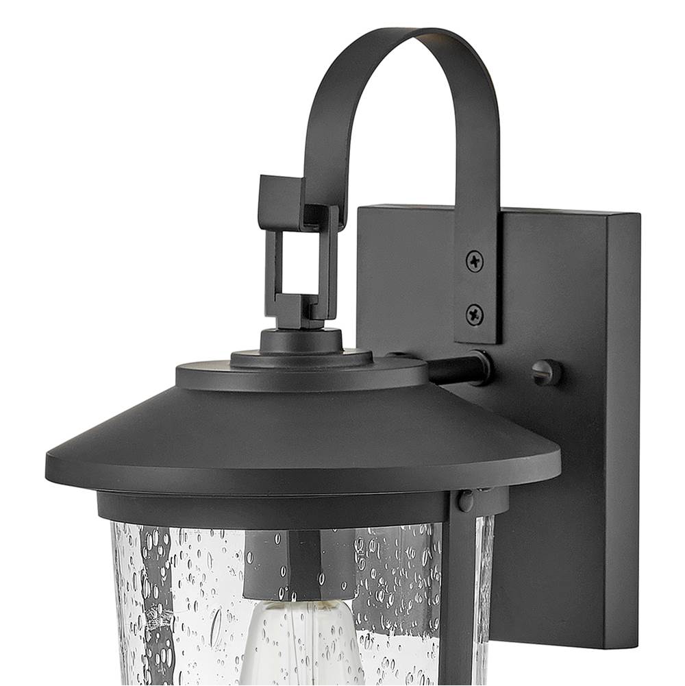 Lark 82020BK Black Small Wall Mount Lantern Image 4