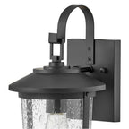Lark 82020BK Black Small Wall Mount Lantern Image 4
