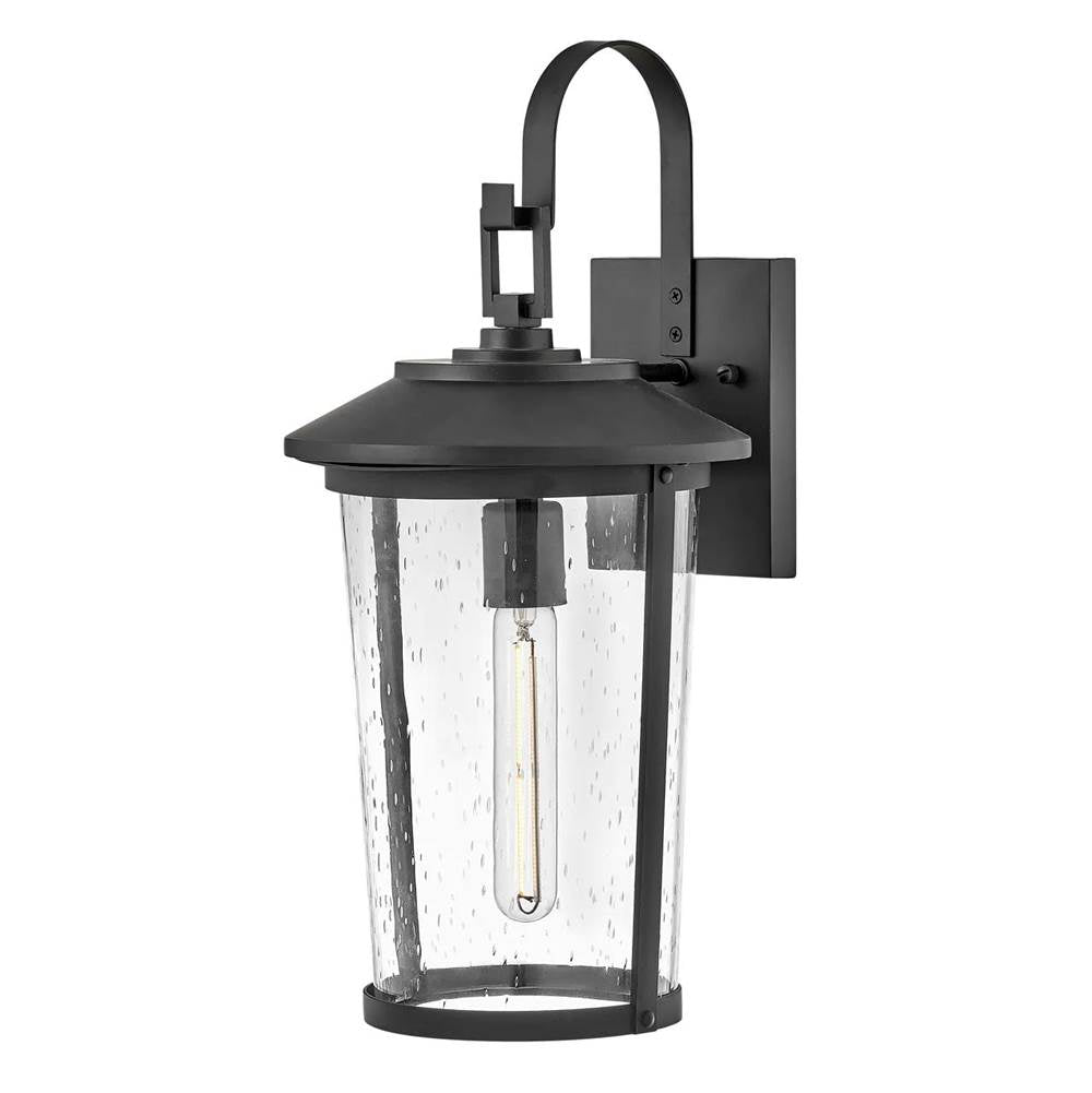 Lark 82024BK Black Medium Wall Mount Lantern Image 1