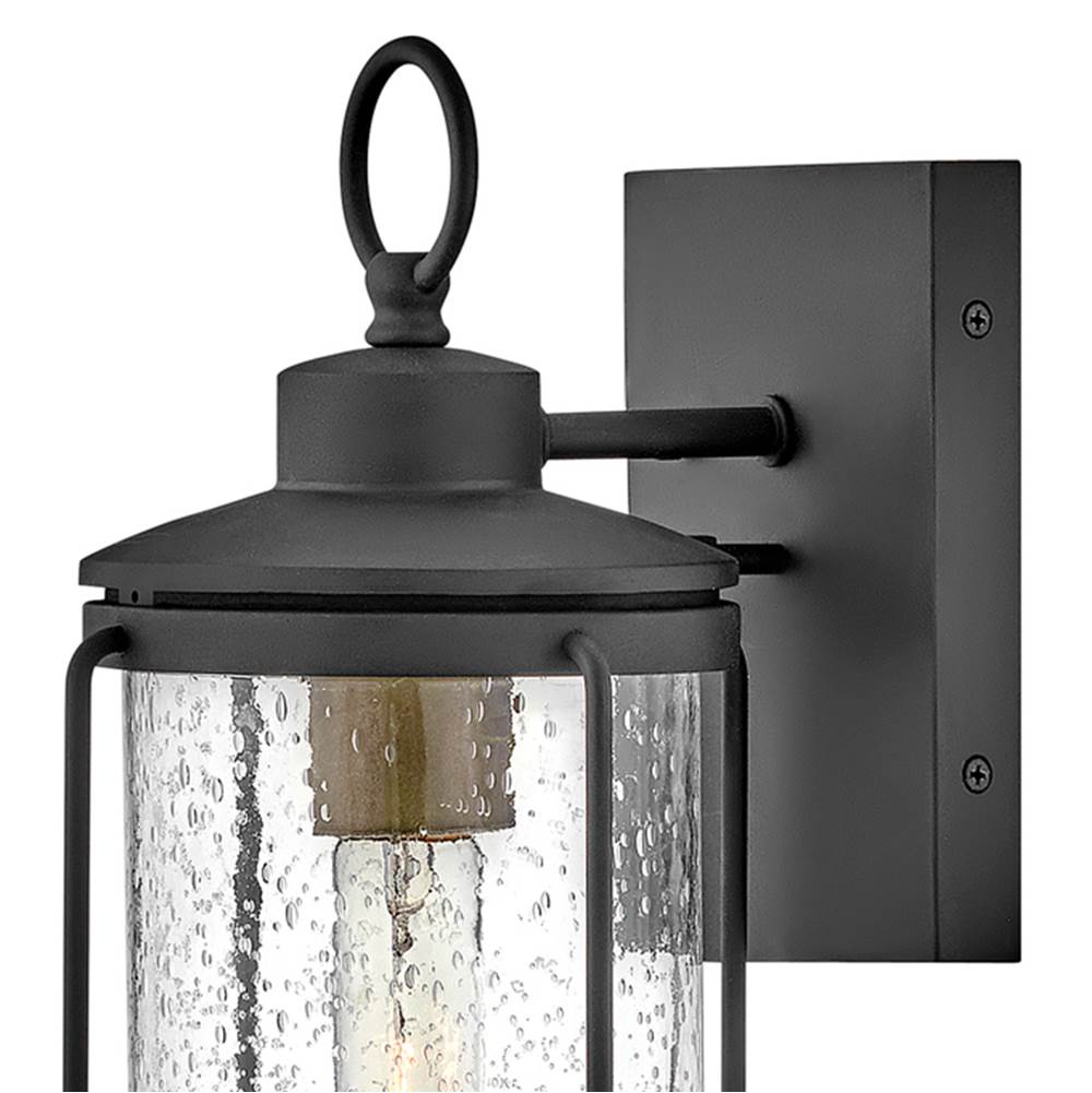 Lark 82030MB Museum Black Small Wall Mount Lantern Image 4