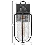 Lark 82030MB Museum Black Small Wall Mount Lantern Image 2