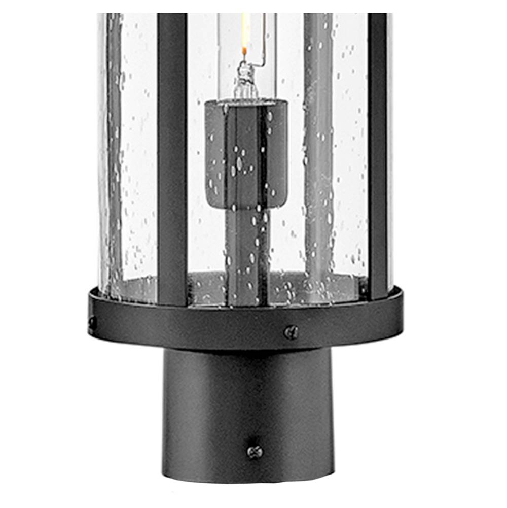 Lark 82051BK Black Medium Post Mount Lantern Image 3