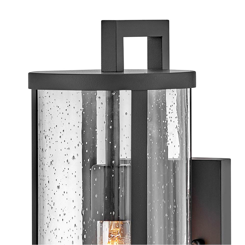 Lark 82054BK Black Medium Wall Mount Lantern Image 4