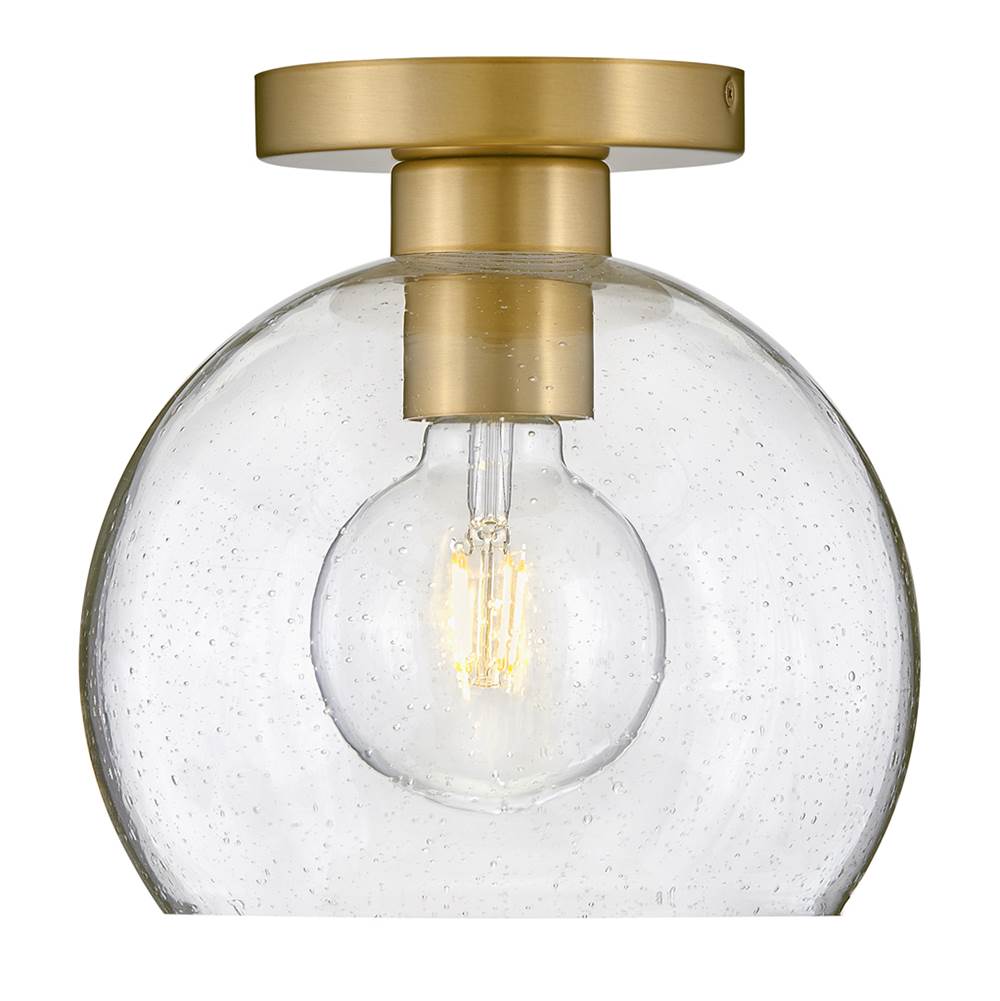Lark 83011LCB Lacquered Brass Small Flush Mount Image 7