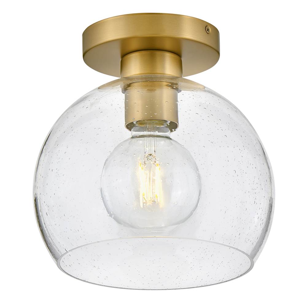 Lark 83011LCB Lacquered Brass Small Flush Mount Image 6