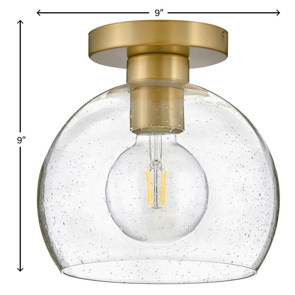 Lark 83011LCB Lacquered Brass Small Flush Mount Image 4
