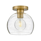 Lark 83011LCB Lacquered Brass Small Flush Mount Image 1