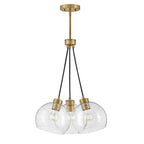 Lark 83013LCB Lacquered Brass Three Light Pendant Image 1