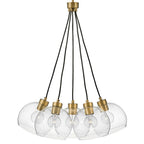 Lark 83015LCB Lacquered Brass Five Light Pendant Image 7