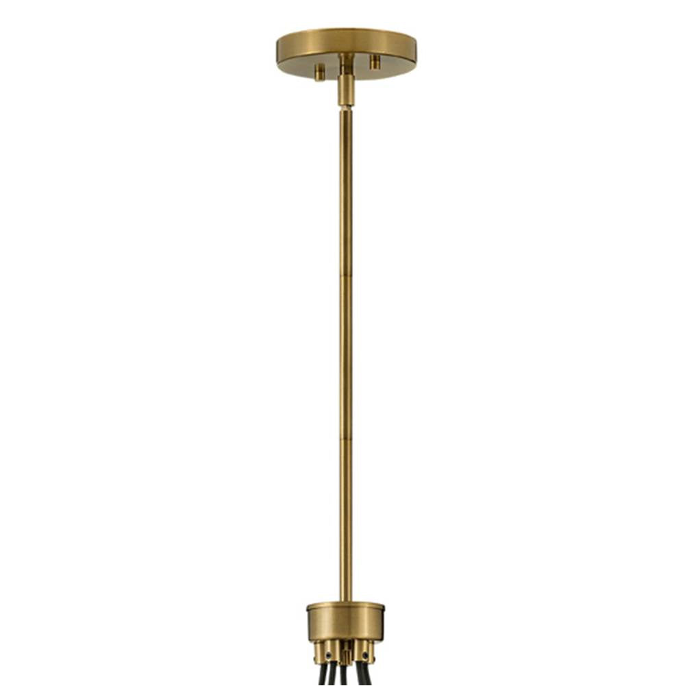 Lark 83015LCB Lacquered Brass Five Light Pendant Image 4